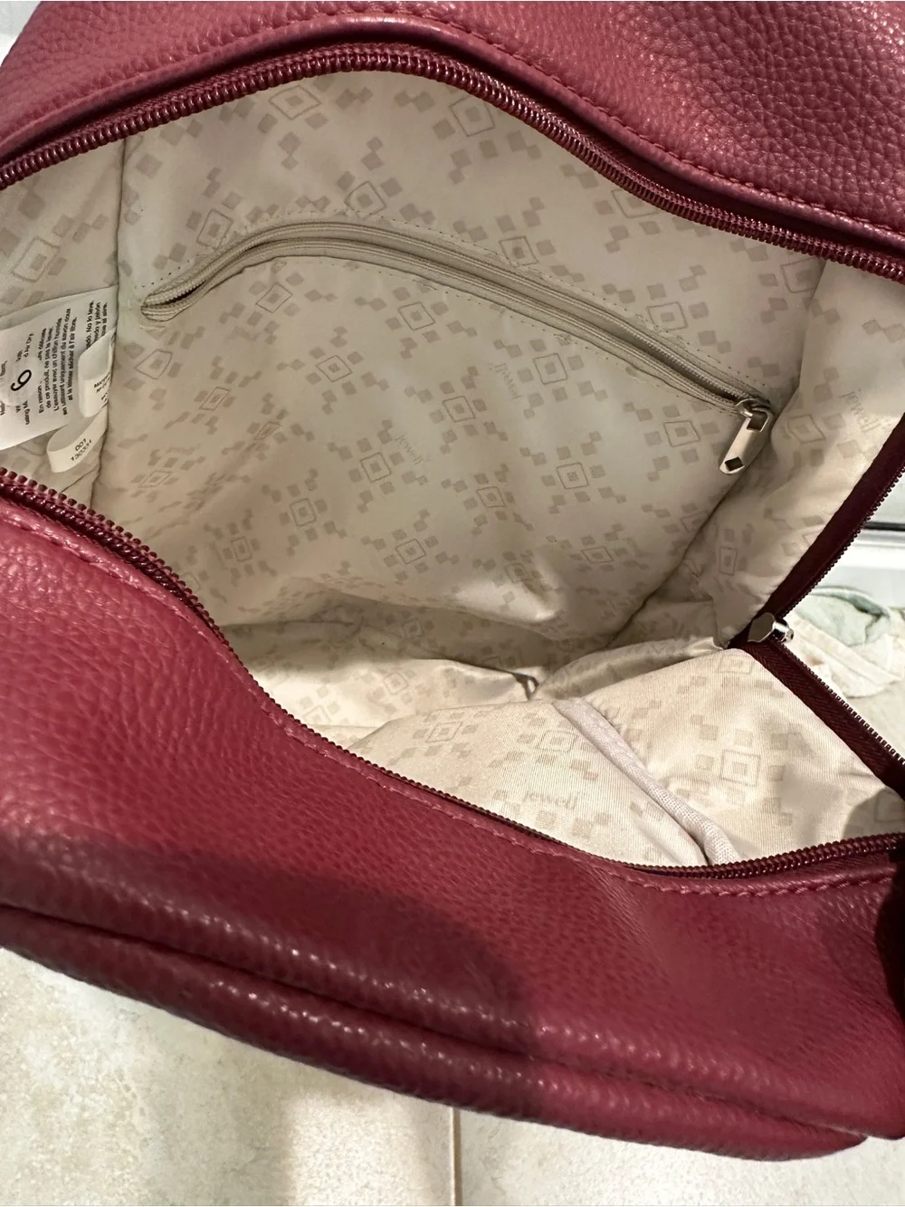 thirty-one Burgundy Pebbled Backpack